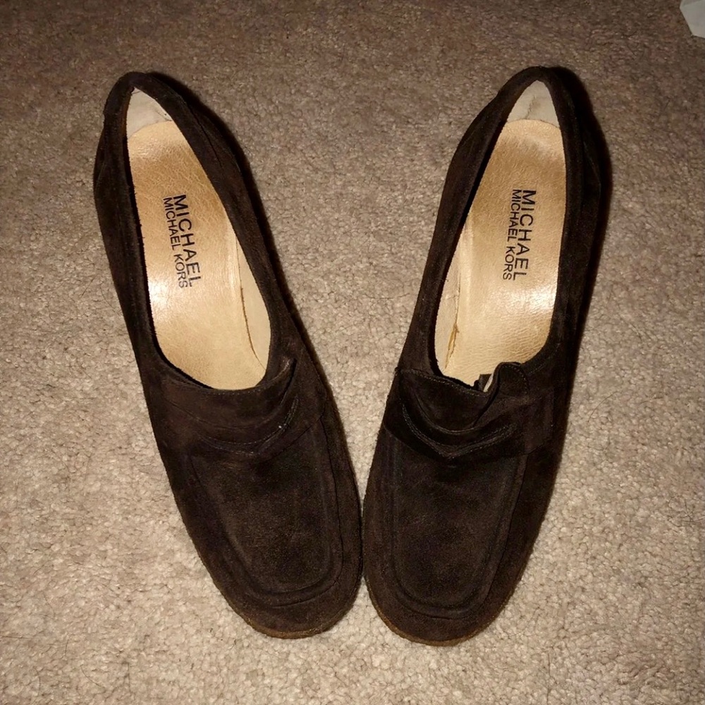 Brown Michael Kors wedges